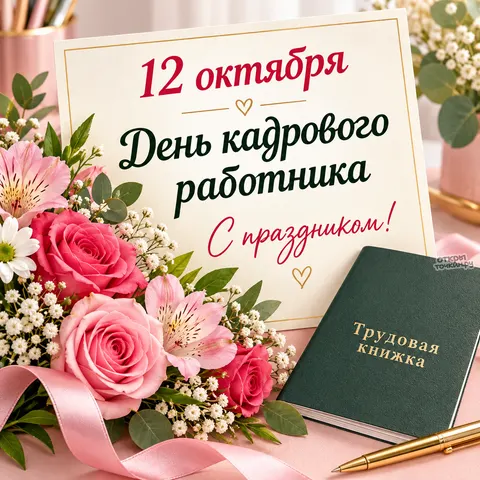 Открытка «12 октября, день кадрового работника» — День кадрового работника в России