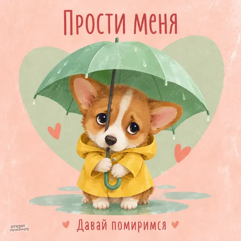 Открытка «Прости меня, давай помиримся»