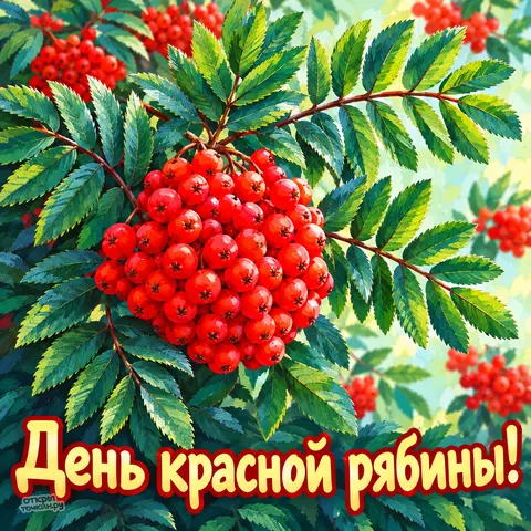 Открытка «Без име33ни» — День красной рябины