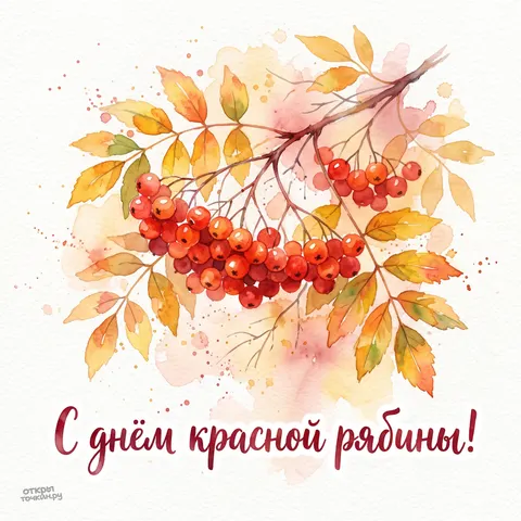 Открытка «JNIXZUcq» — День красной рябины