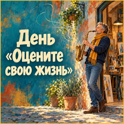 Открытка «Музыка любимого дела 6» — День «Оцените свою жизнь»