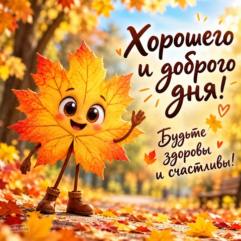 Открытка «Хорошего и доброго дня»