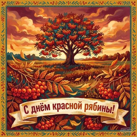 Открытка «Jf4VkQCW» — День красной рябины